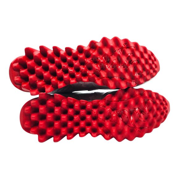 Christian Louboutin Loubishark Iridescent Sneakers - Laser Silver EU 44 / US 11 - Picture 11 of 12